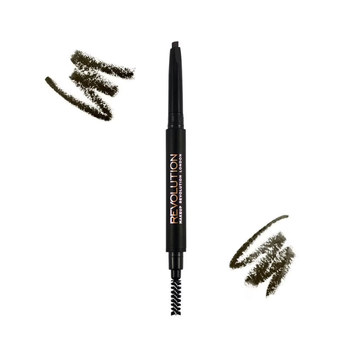Revolution Duo Brow Kalem Dark Brown 2