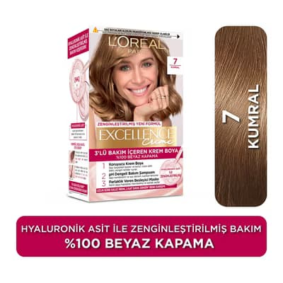 L'Oreal Paris Excellence Kumral Saç Boyası 7