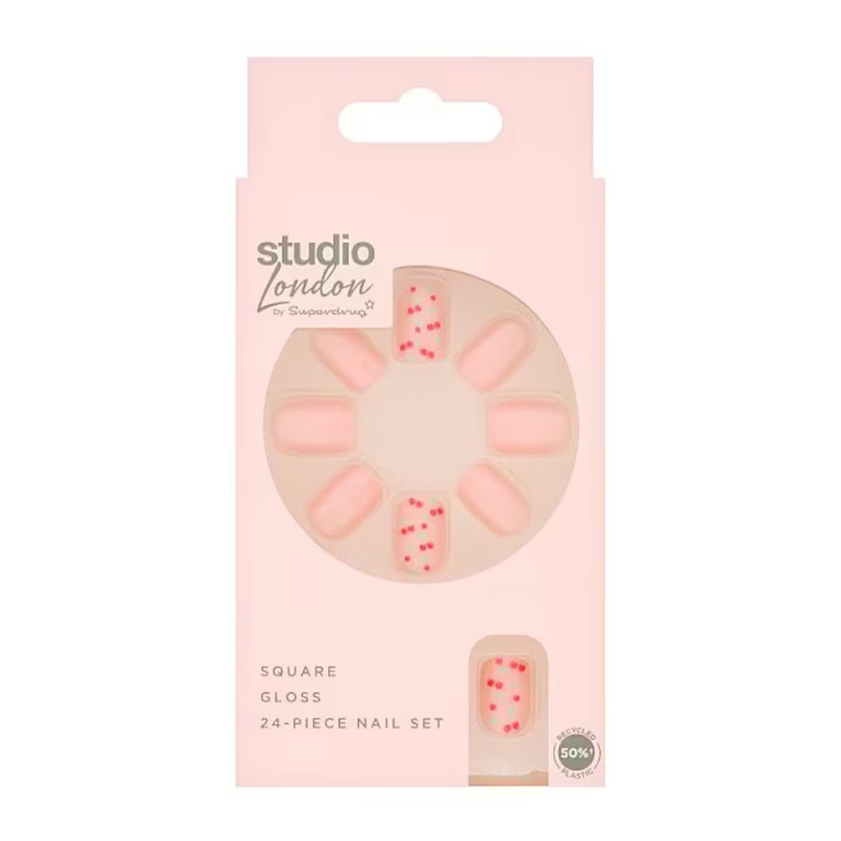 Superdrug Studio Takma Tırnak Cherry 24'lü