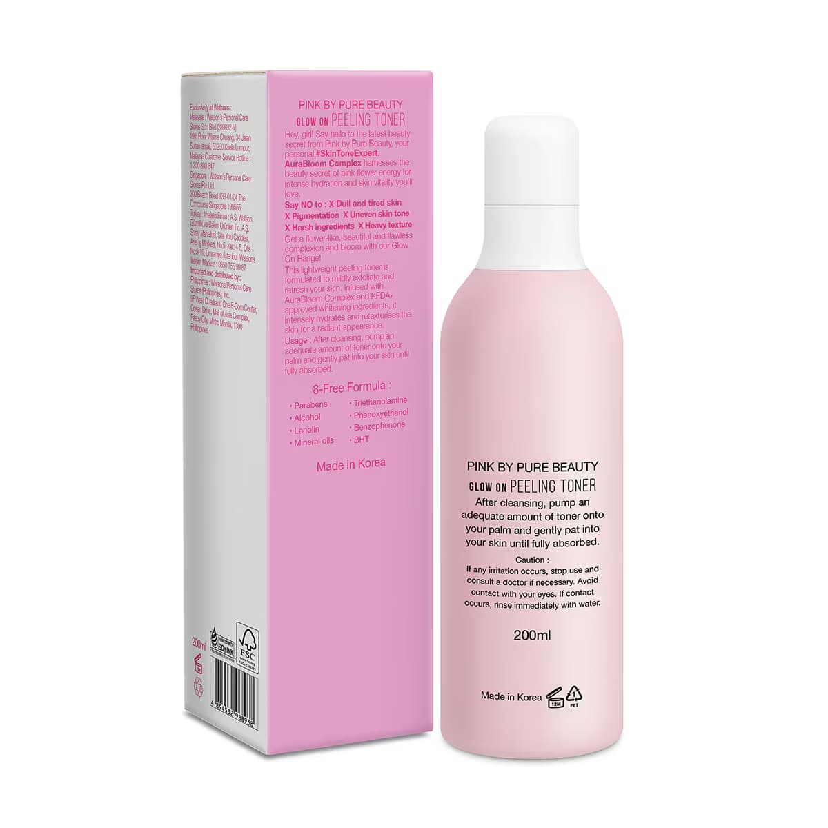Pure Beauty Glow On Peeling Tonik 200 ml 2
