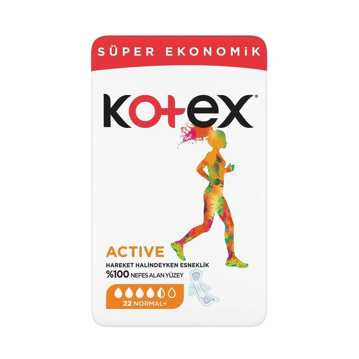 Kotex Hijyenik Ped Active Normal 22'li