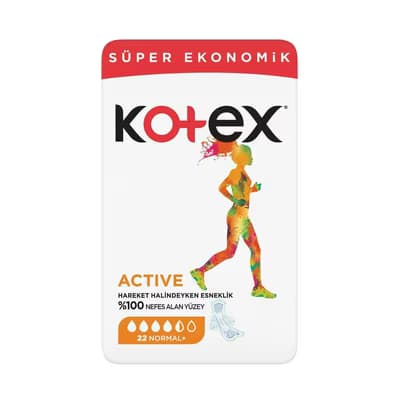 Kotex Hijyenik Ped Active Normal 22'li