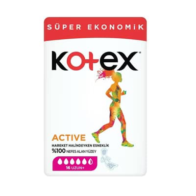 Kotex Hijyenik Ped Active Uzun 16'lı