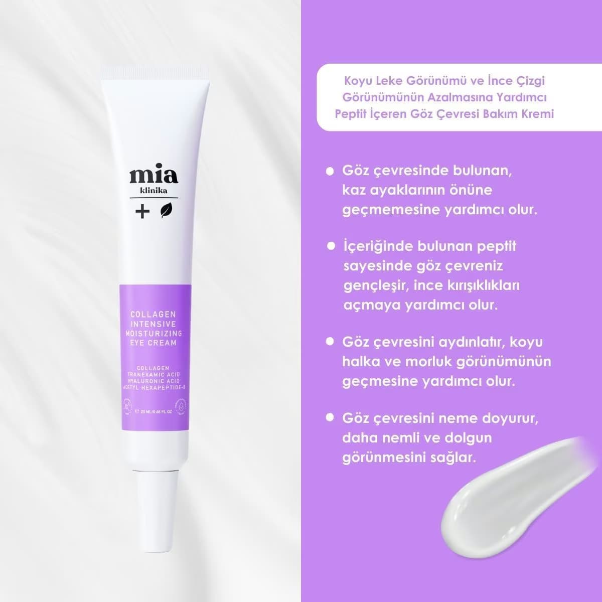 Mia Klinika Kolajen Peptid Göz Kremi 20 ml 2
