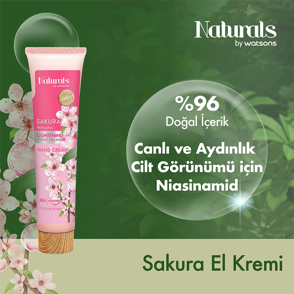 Naturals By Watsons Sakura El Kremi 30 ml 2