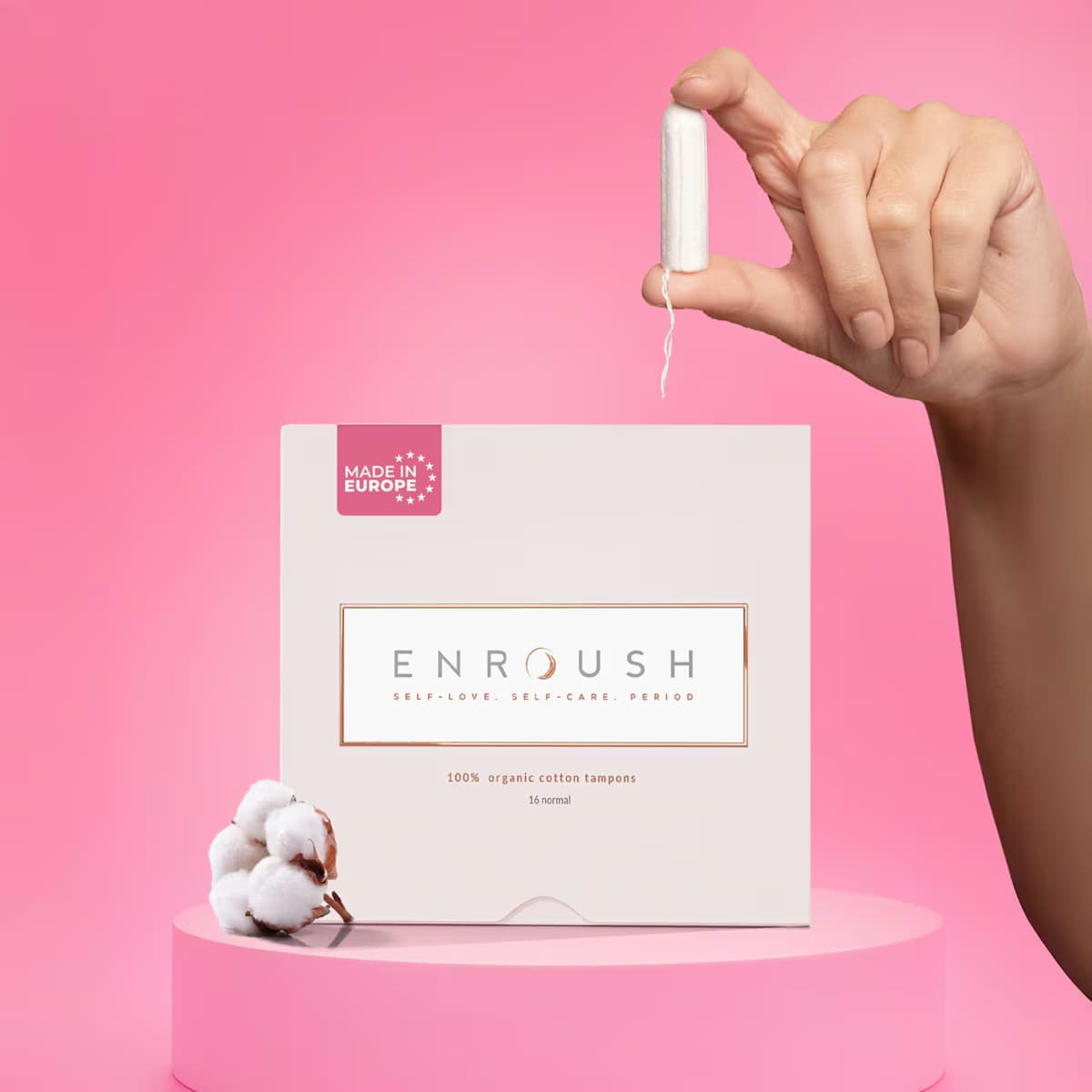 Enroush Organik Tampon Normal 16'lı 2