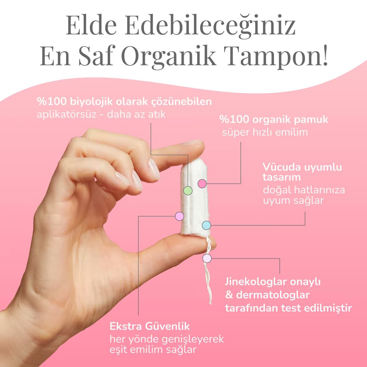Enroush Organik Tampon Normal 16'lı 4