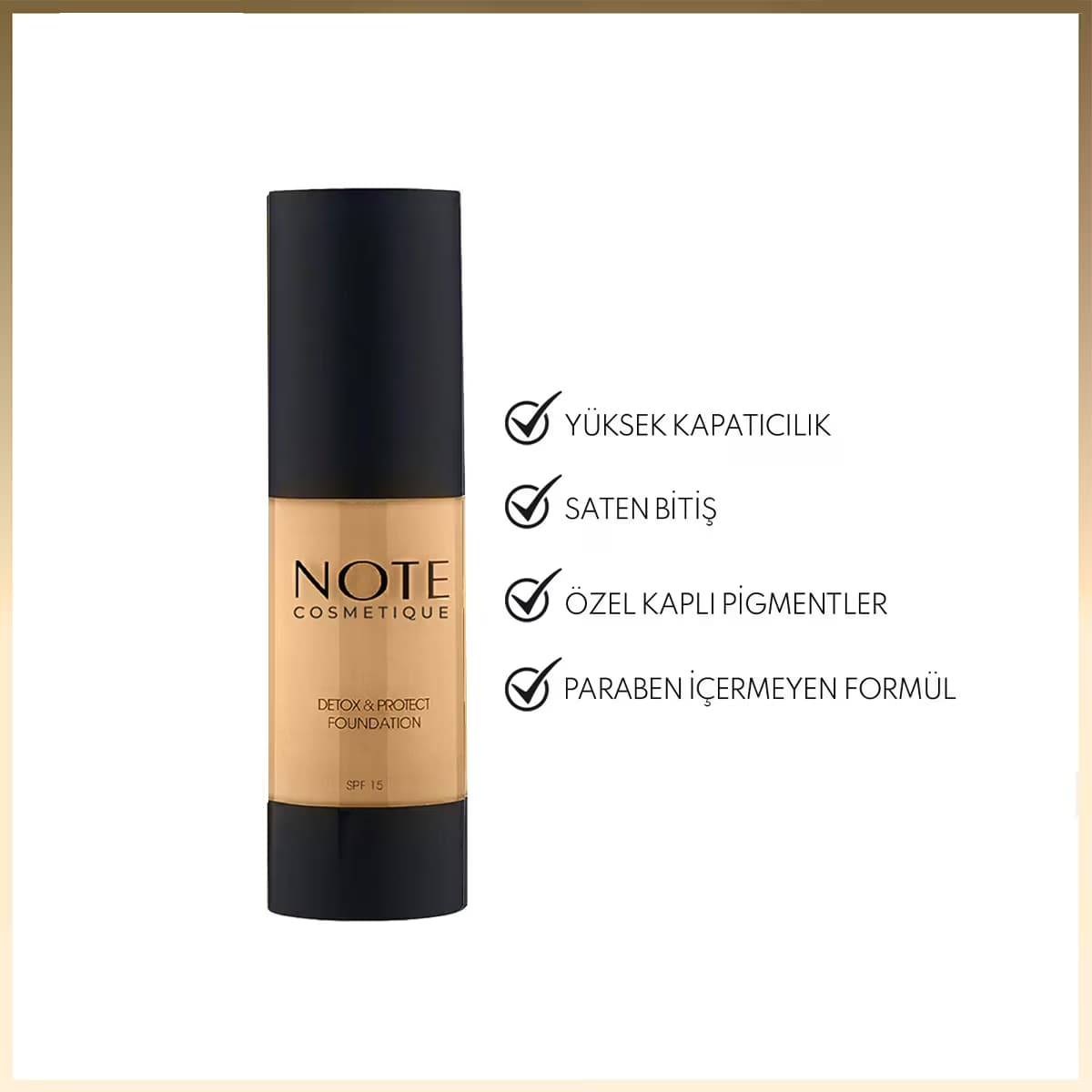 Note Detox Protect Fondöten No: 04 Sand 4
