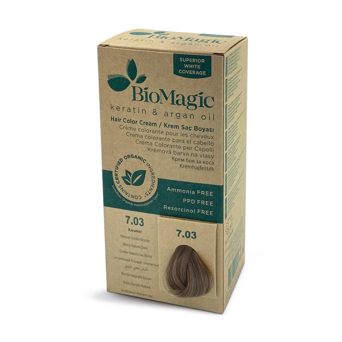 Biomagic Saç Boyası Karamel No: 7.03 2