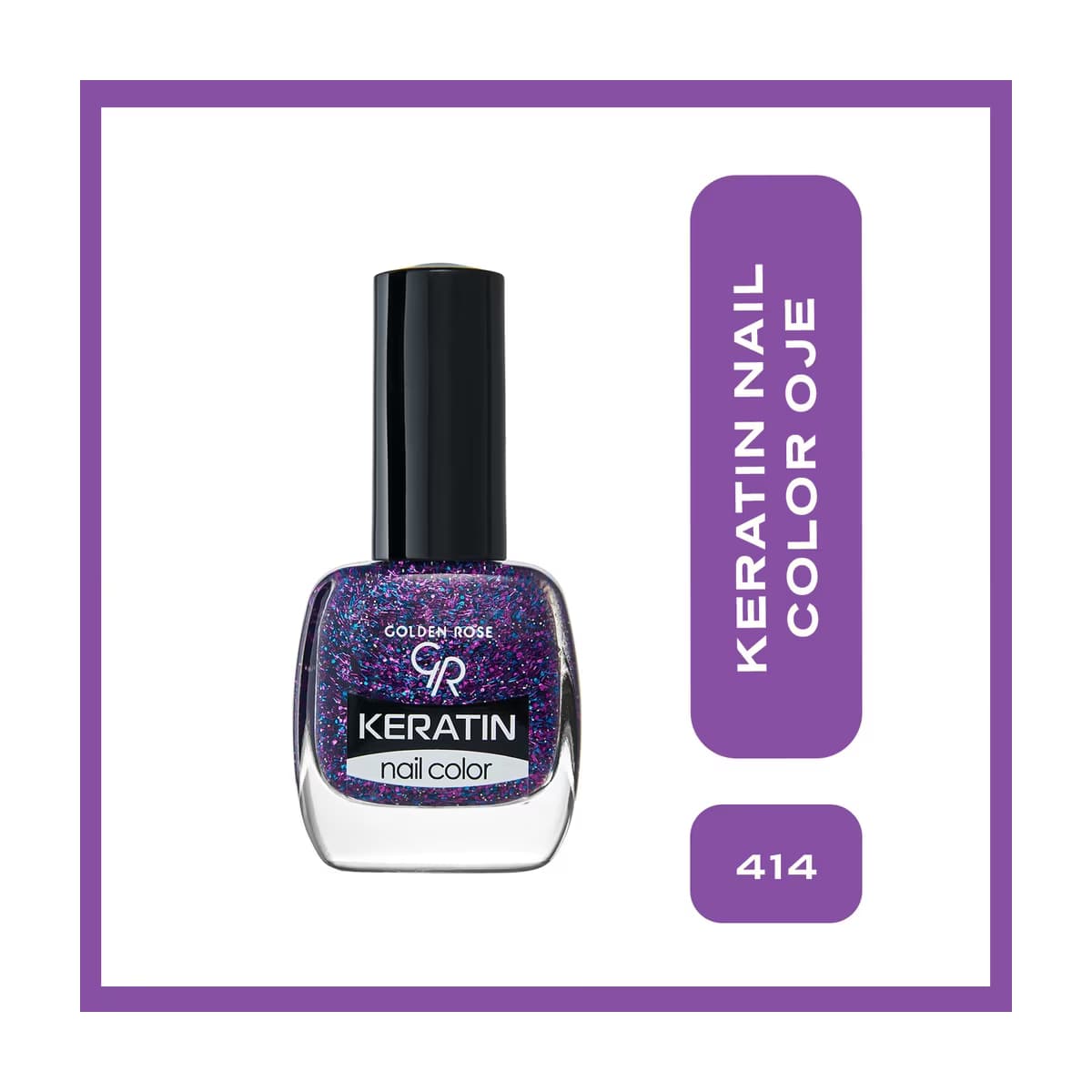 Golden Rose Keratin Oje Glitter No: 414 2