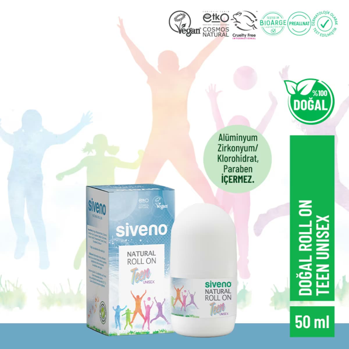 Siveno Doğal Roll On Teen Unisex 50 ml 2