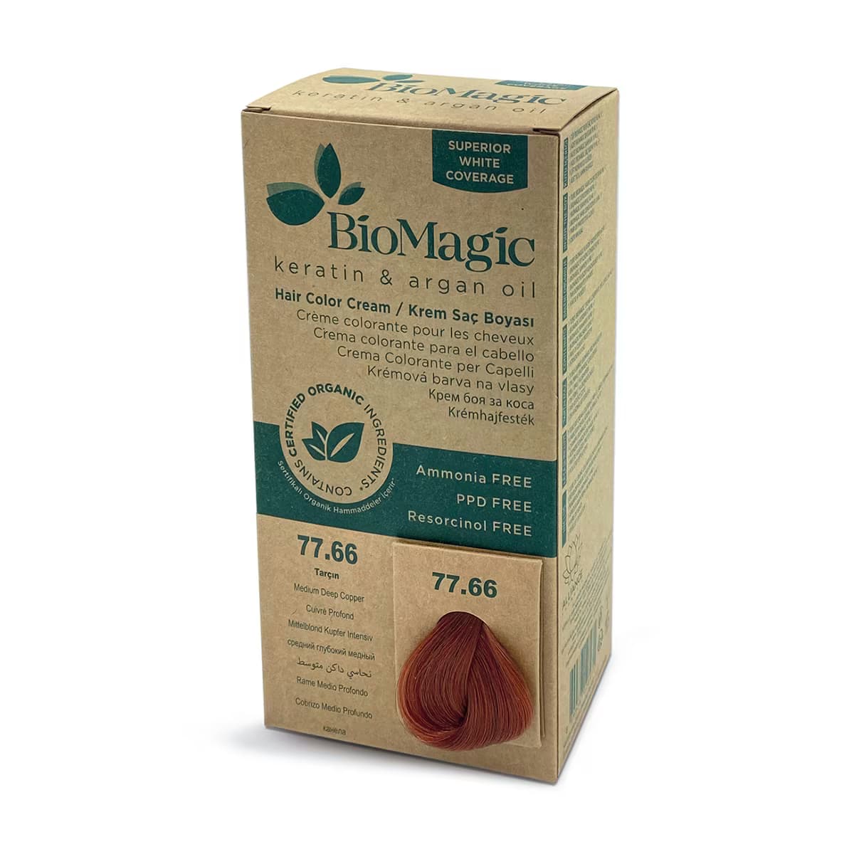 Biomagic Saç Boyası Tarçın No: 77.66 2