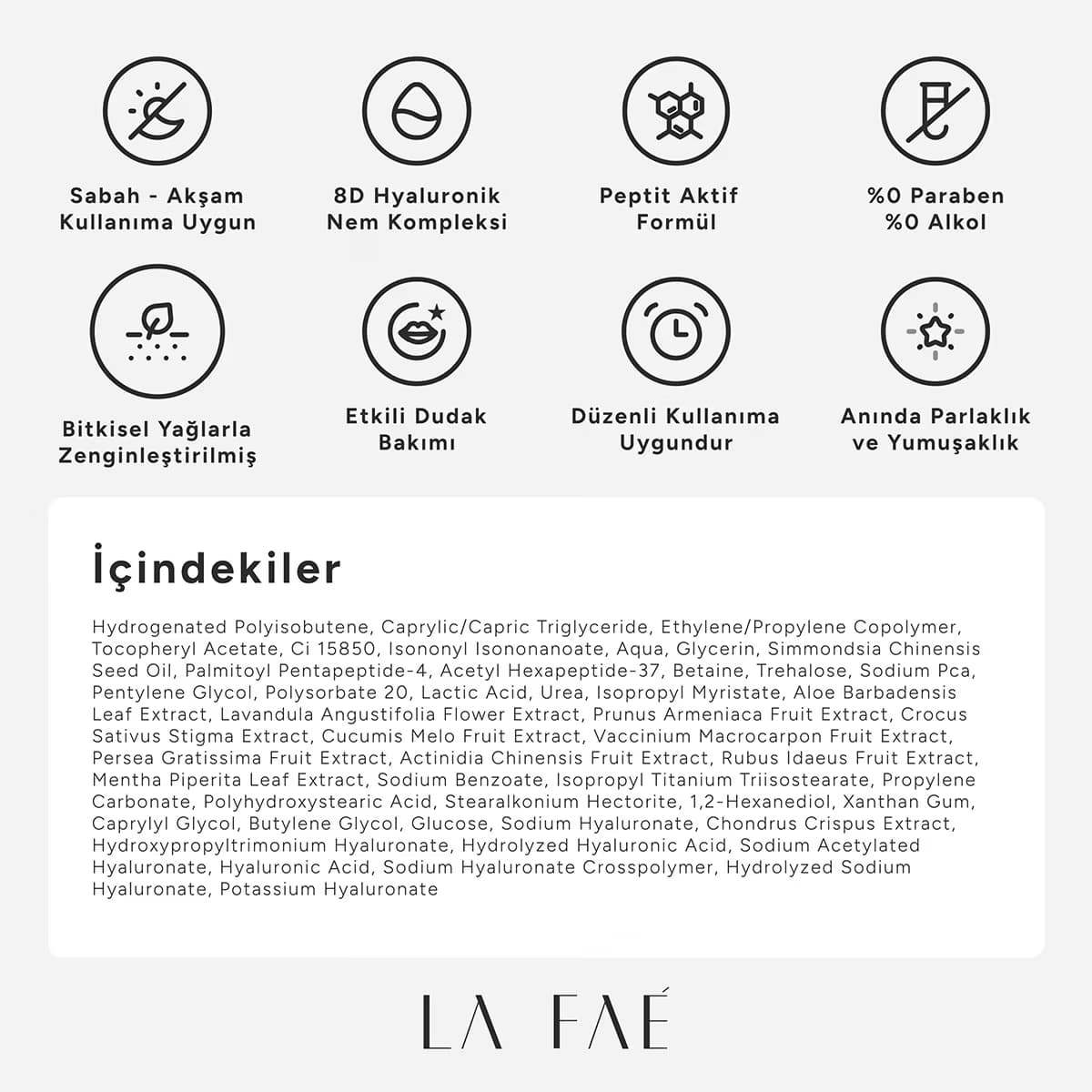 La Faé Lip Peptide Gloss Cosmic Grape 5