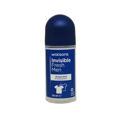 Watsons Invisible Fresh Men Roll On 50 ml