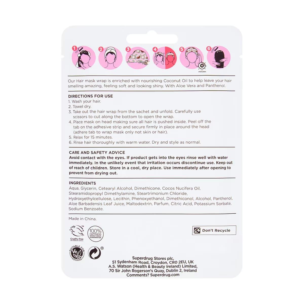 Superdrug Saç Maskesi Hindistan Cevizi Yağı 2