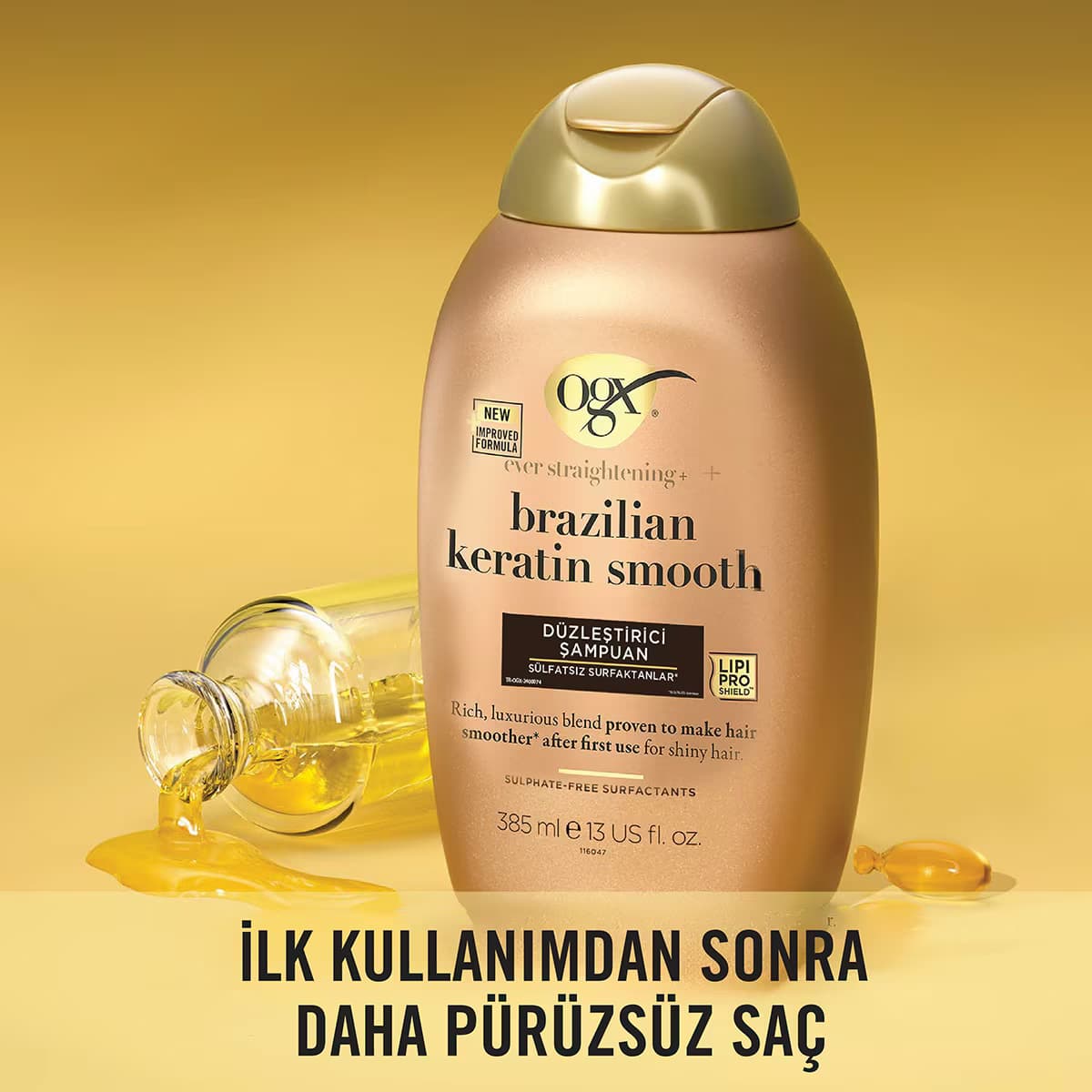 OGX Brezilya Keratin Şampuan 385 ml 2