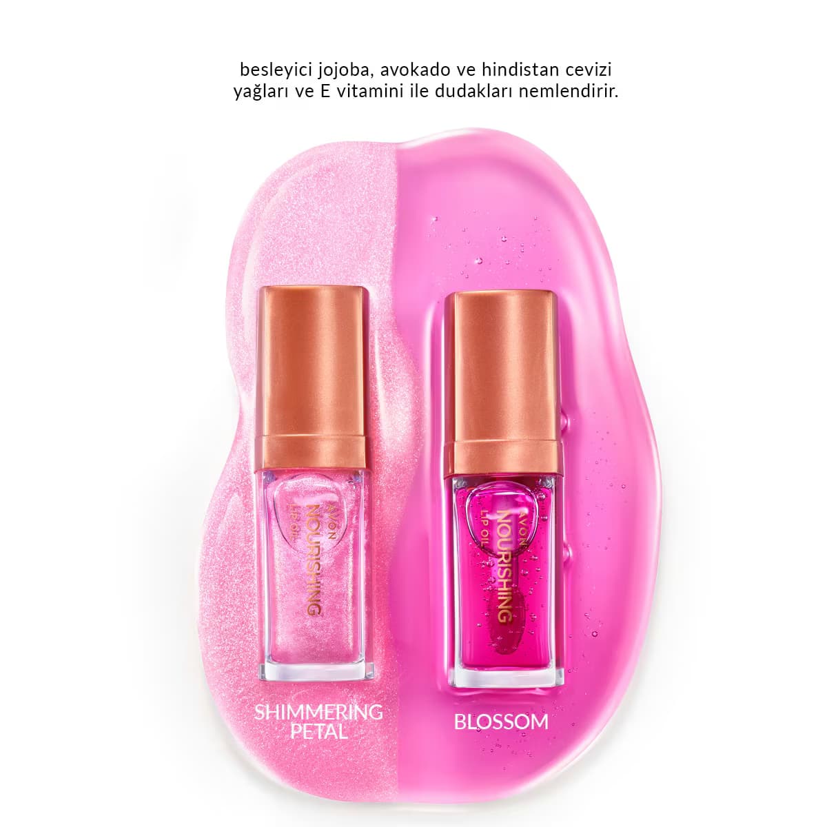 Avon True Dudak Bakım Yağı Shimmering Petal 2
