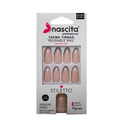 Nascita Stiletto French Takma Tırnak 24'lü