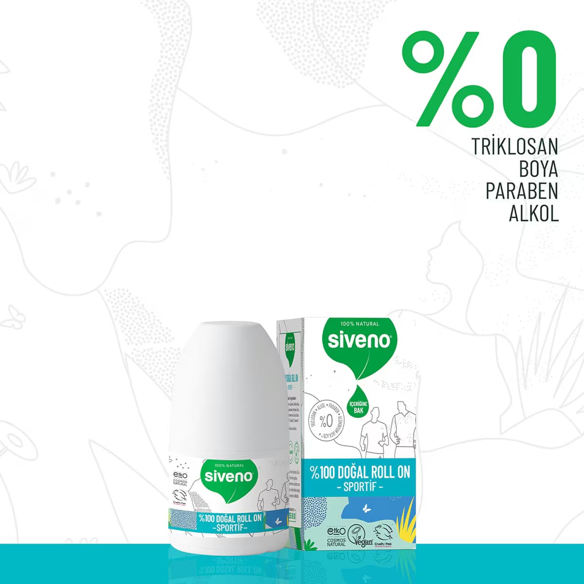 Siveno Doğal Roll On Sportive 50 ml 5