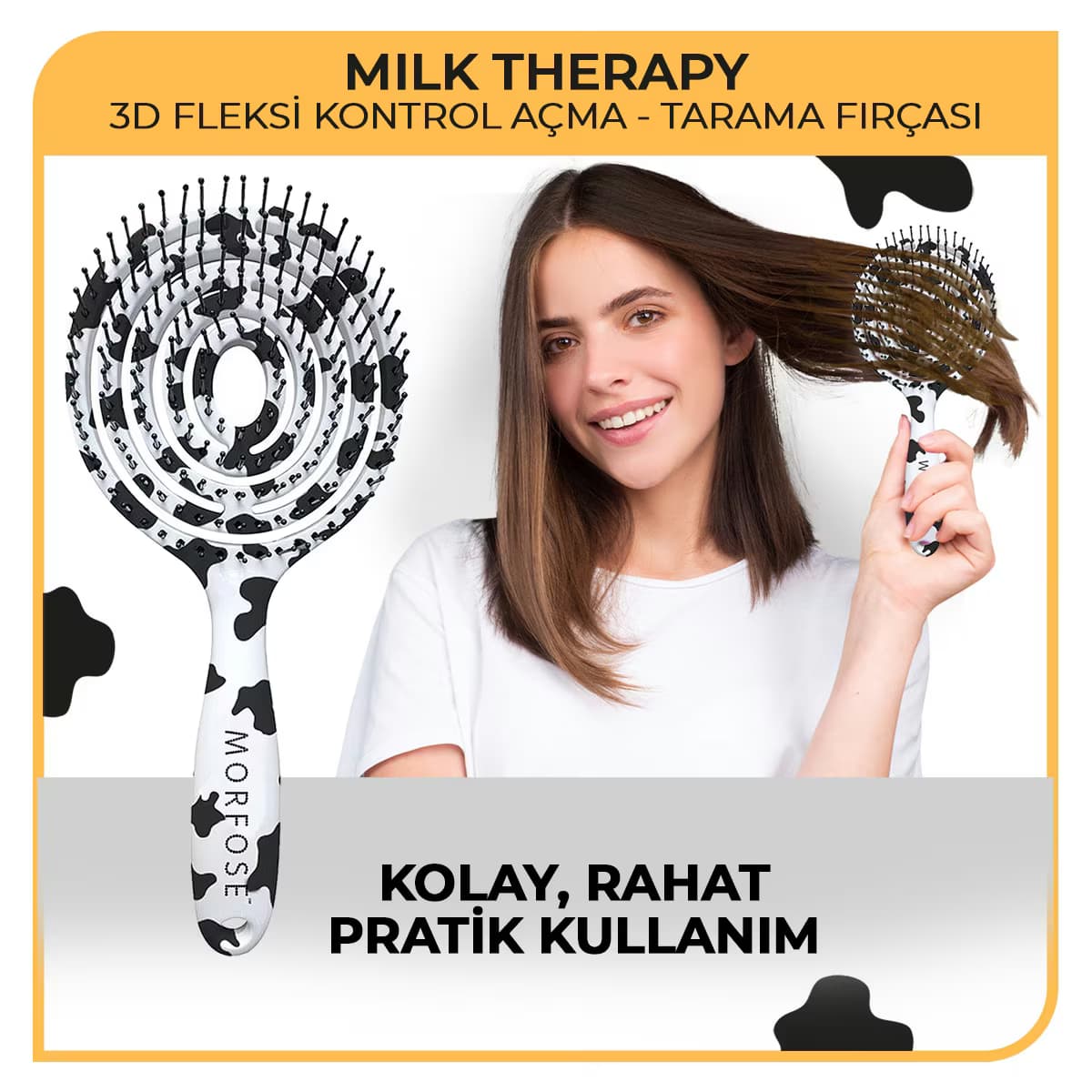 Morfose Milk Therapy Oval Saç Tarağı 4