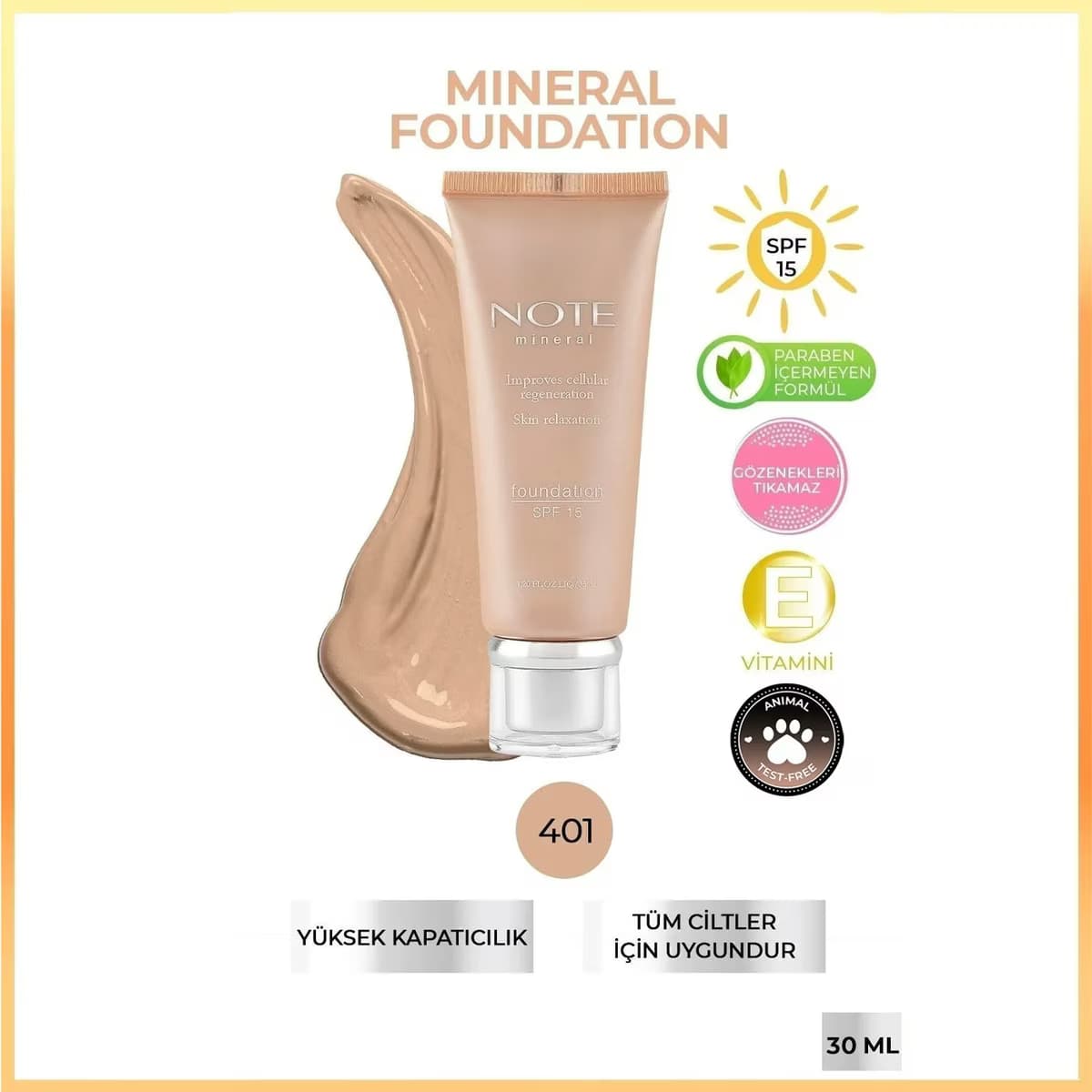 Note Fondöten Mineral 401 1 Adet 3