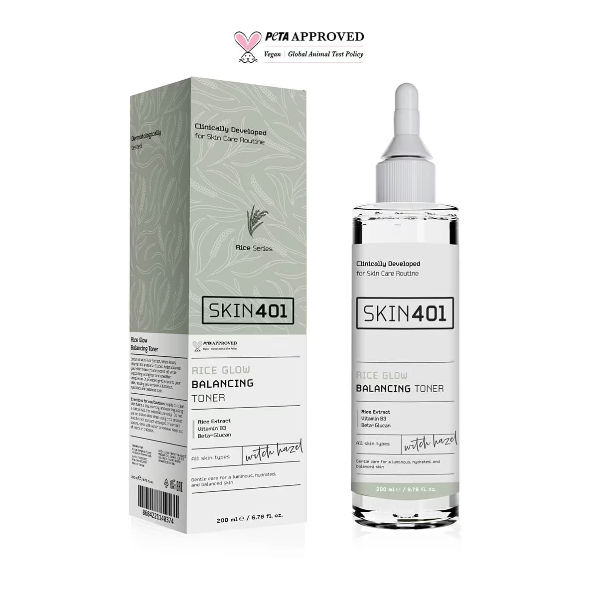 Skin401 Pirinç Özü Dengeleyici Tonik 200 ml 2