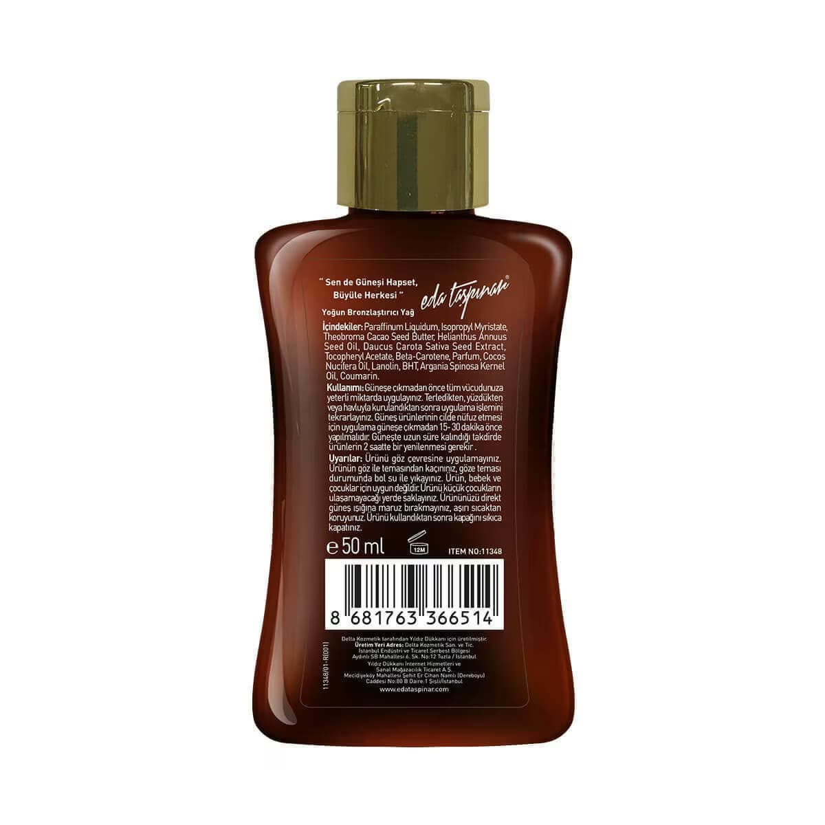 Eda Taşpınar Yoğun Bronzlaştırıcı Yağ 50 ml 4
