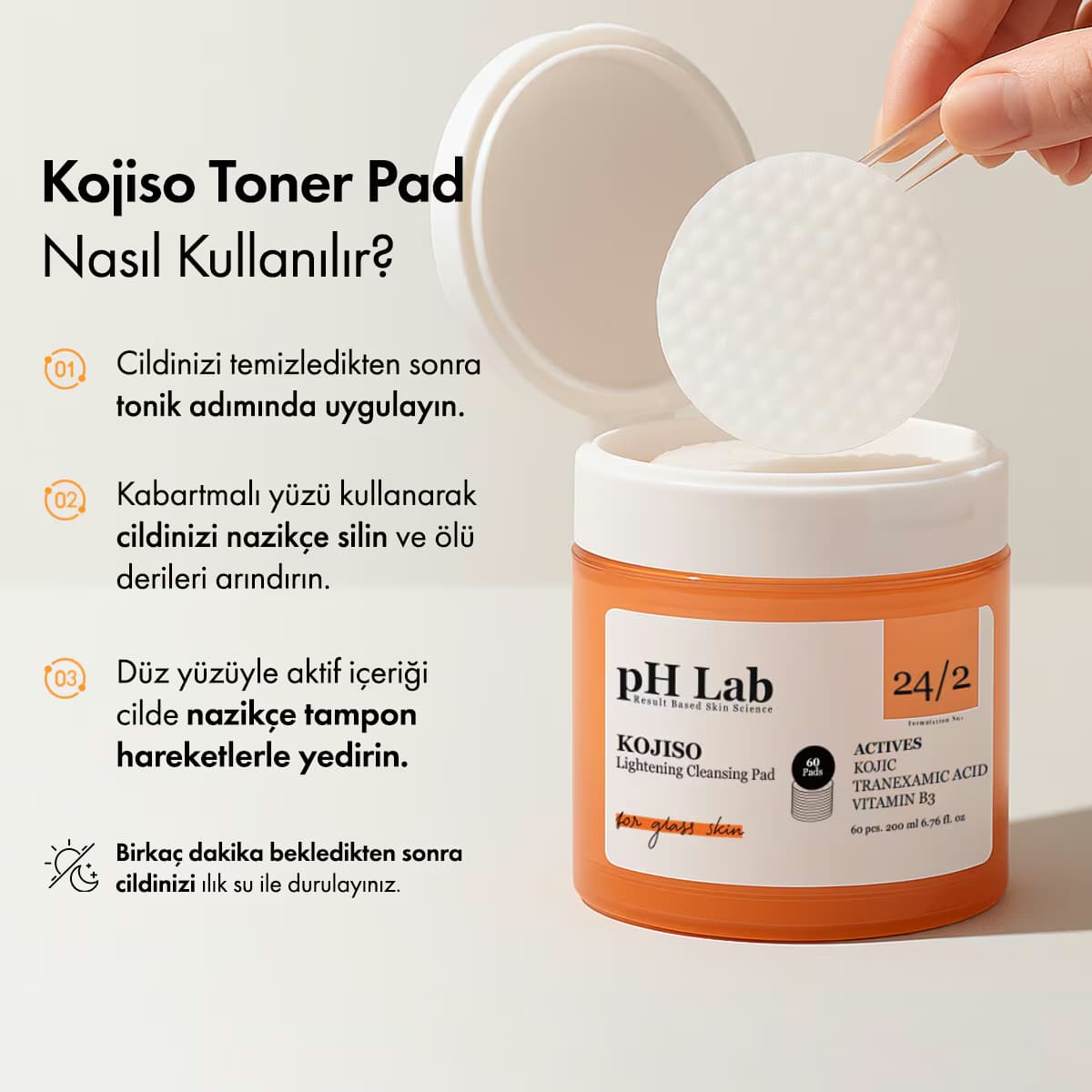 Ph Lab Kojiso Toner Pad 60'lı 200 ml 2