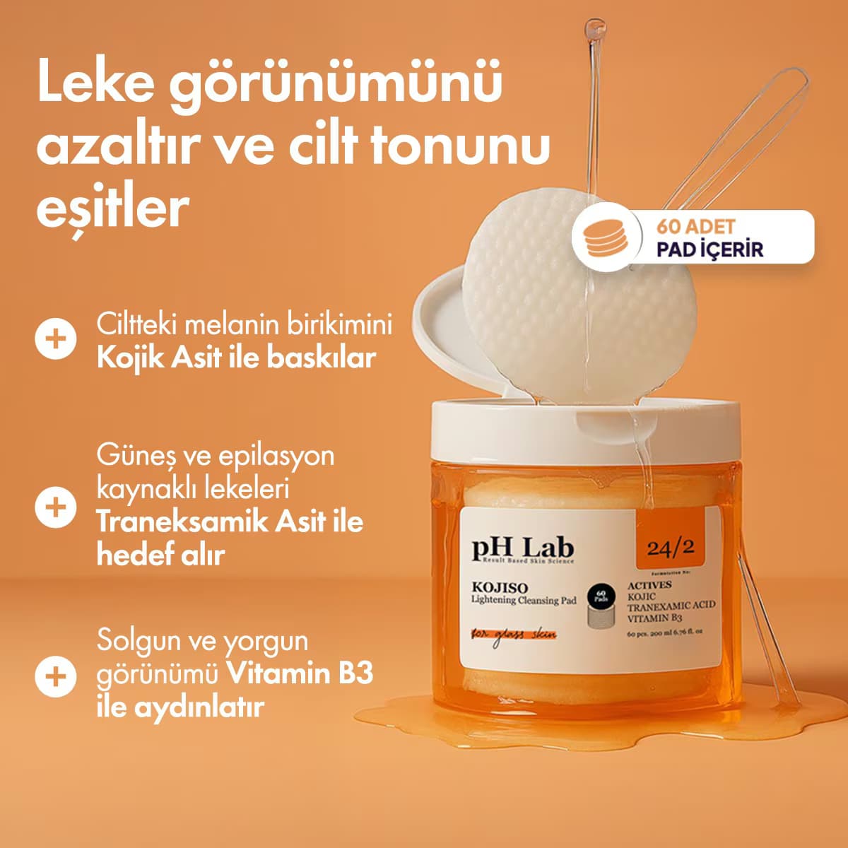 Ph Lab Kojiso Toner Pad 60'lı 200 ml 5