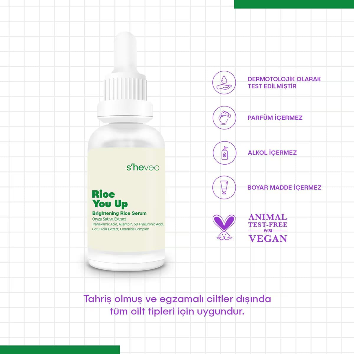 She Vec Rice You Up Aydınlatıcı Serum 30 ml 5