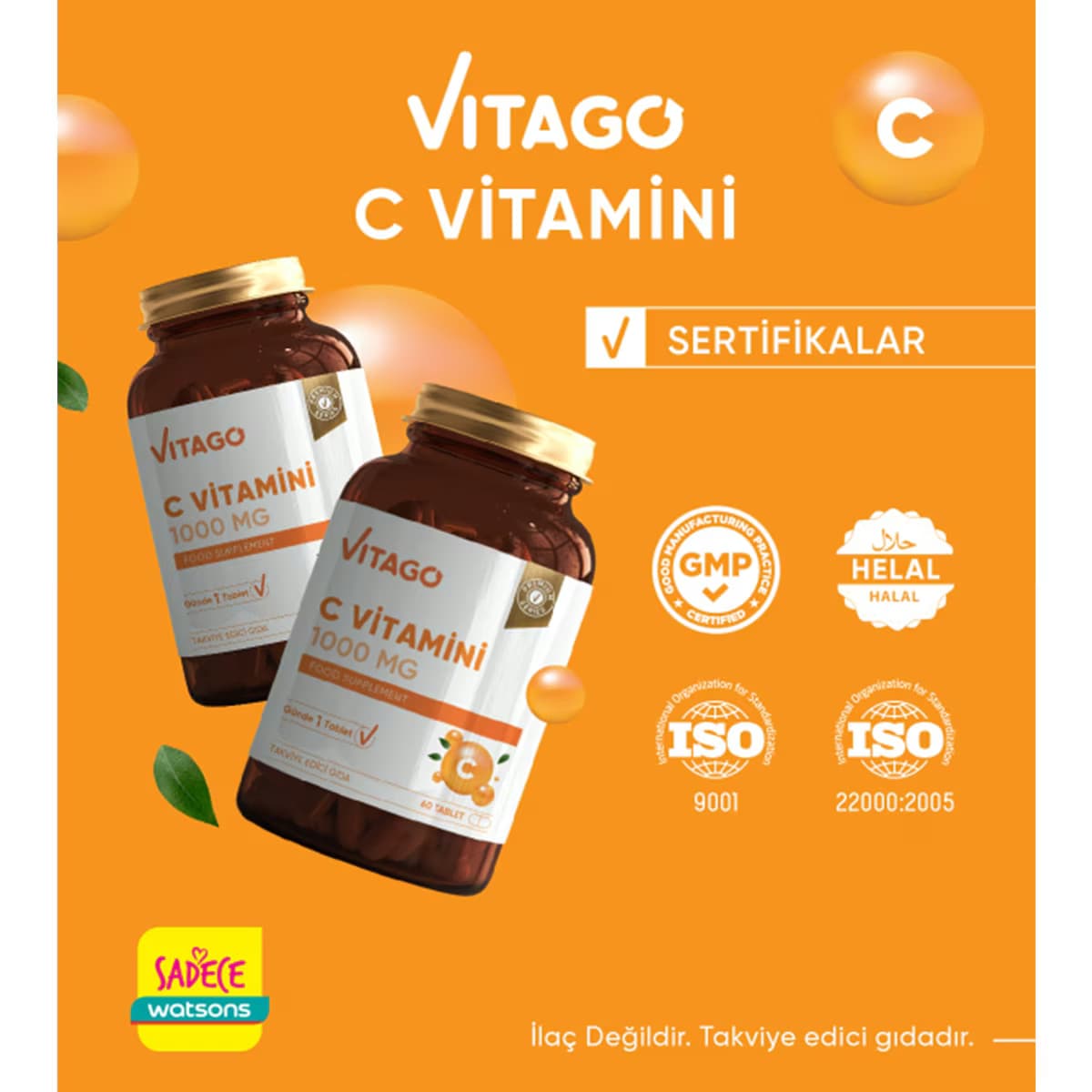 Vitago Vitamin C 1000 Mg Tablet 60'lı 4