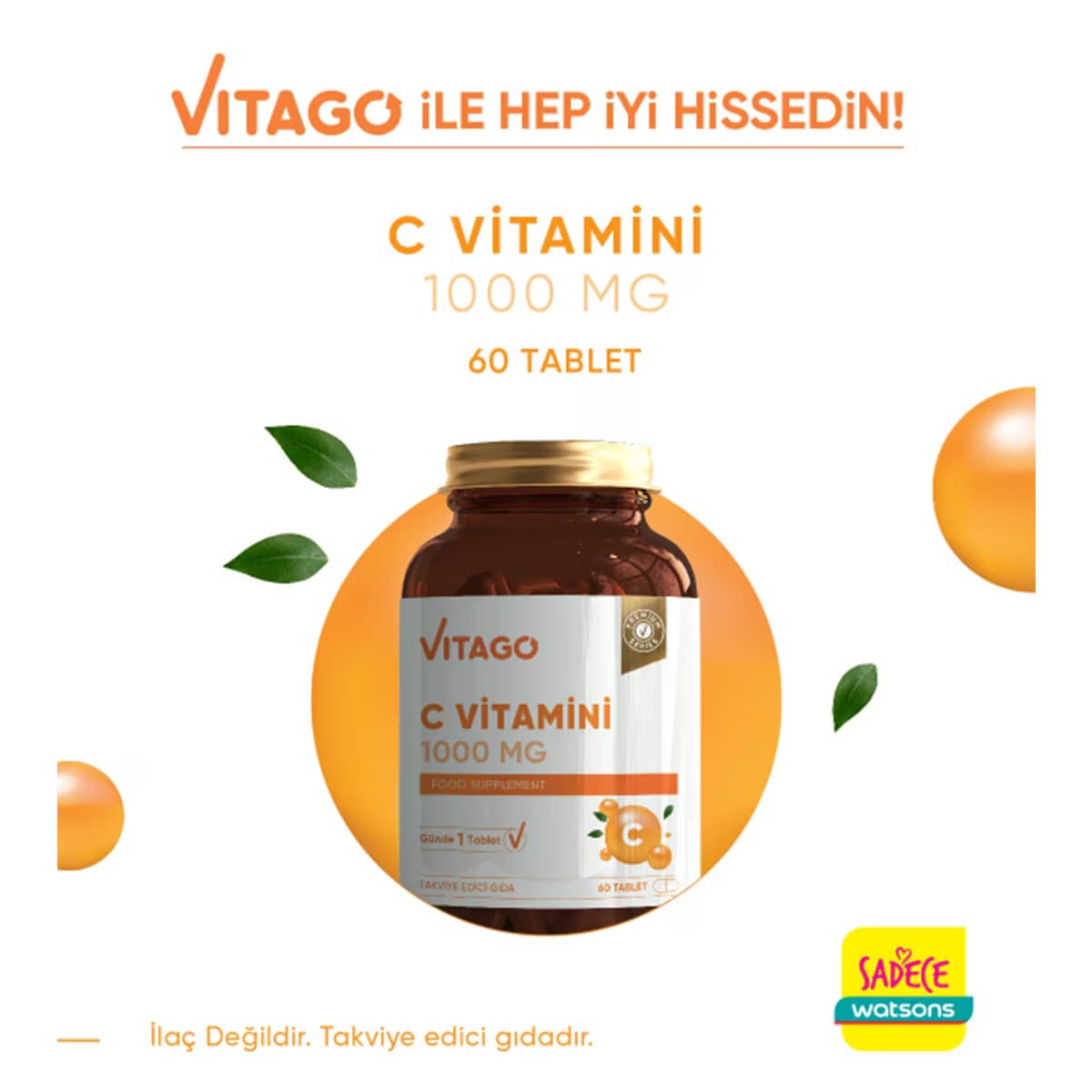 Vitago Vitamin C 1000 Mg Tablet 60'lı 5