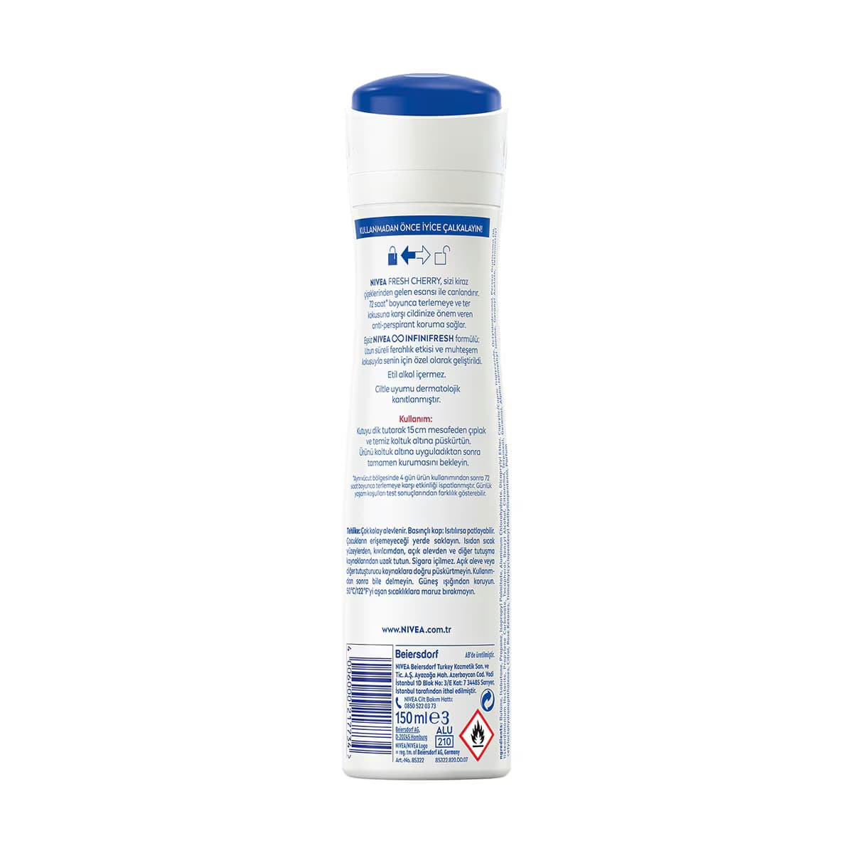 Nivea Fresh Cherry Kadın Deodorant 150 ml 2