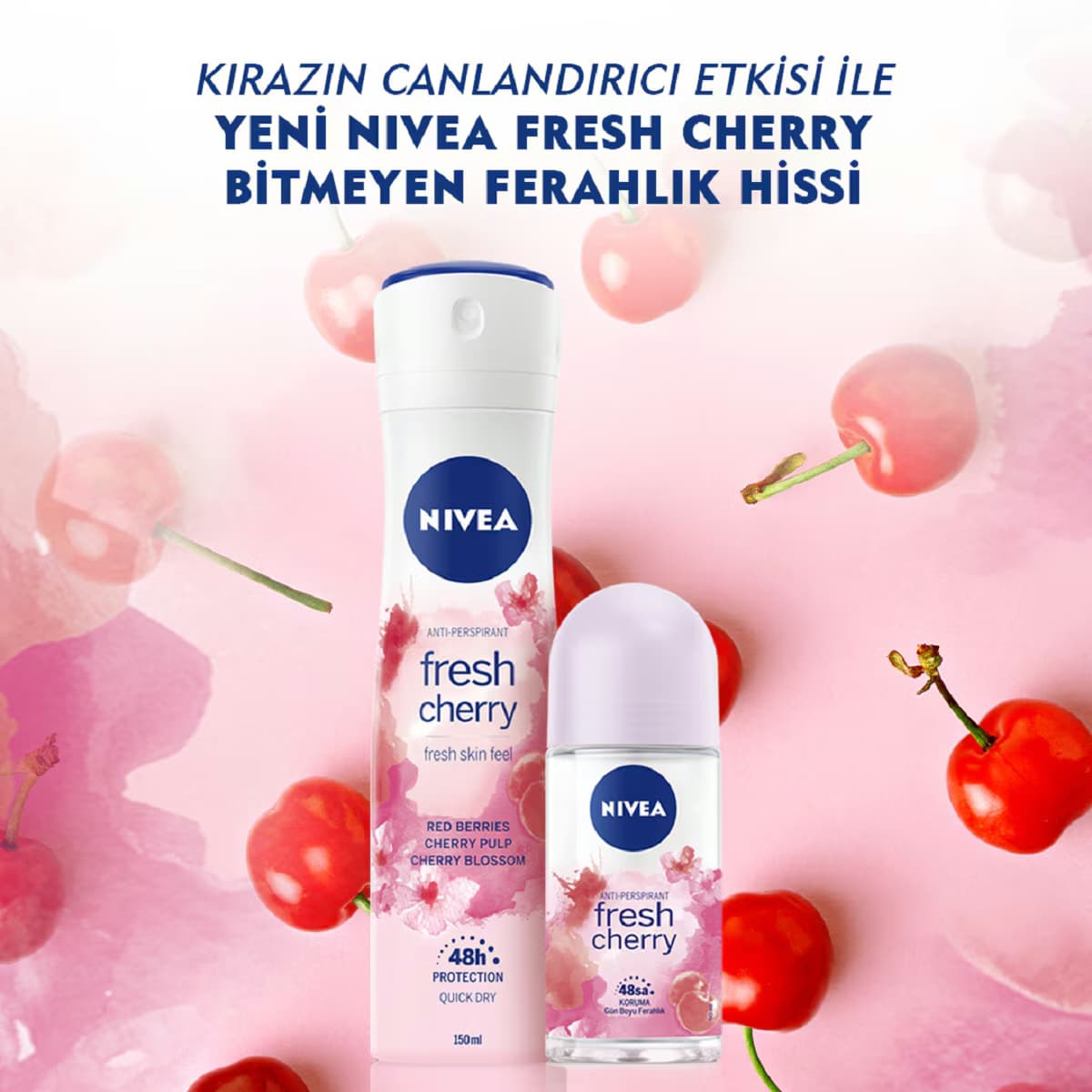 Nivea Fresh Cherry Kadın Deodorant 150 ml 5
