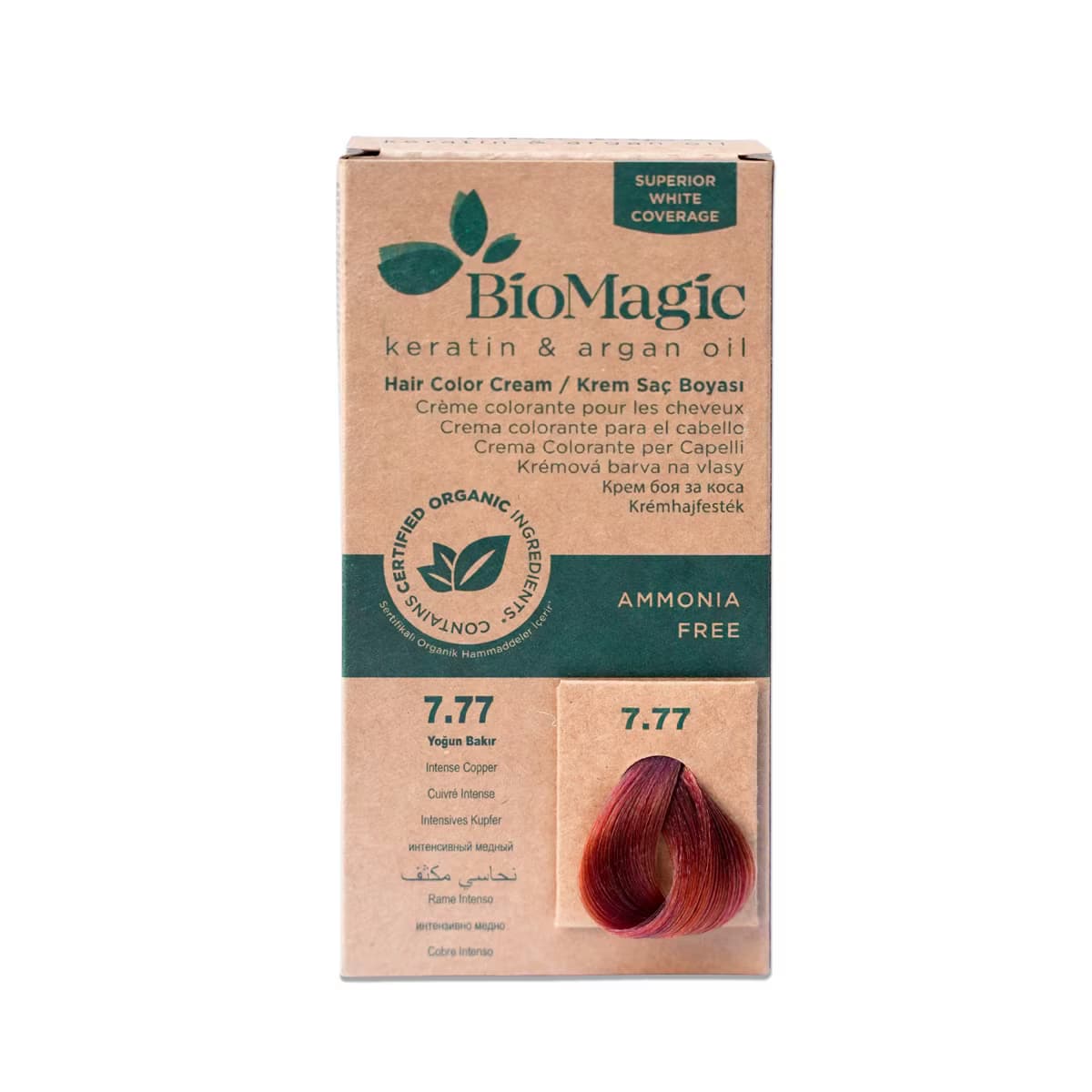 Biomagic Saç Boyası 7/77 Yoğun Bakır