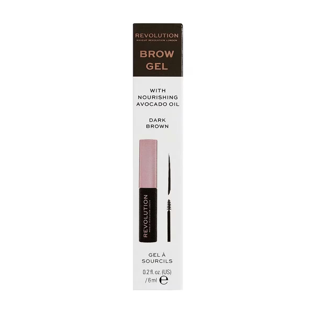 Revolution Brow Gel Dark Brown Kaş Jeli