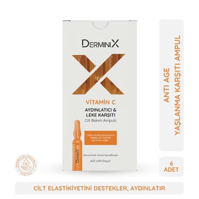 Derminix Cilt Bakım Ampulü Vitamin C 6 Adet