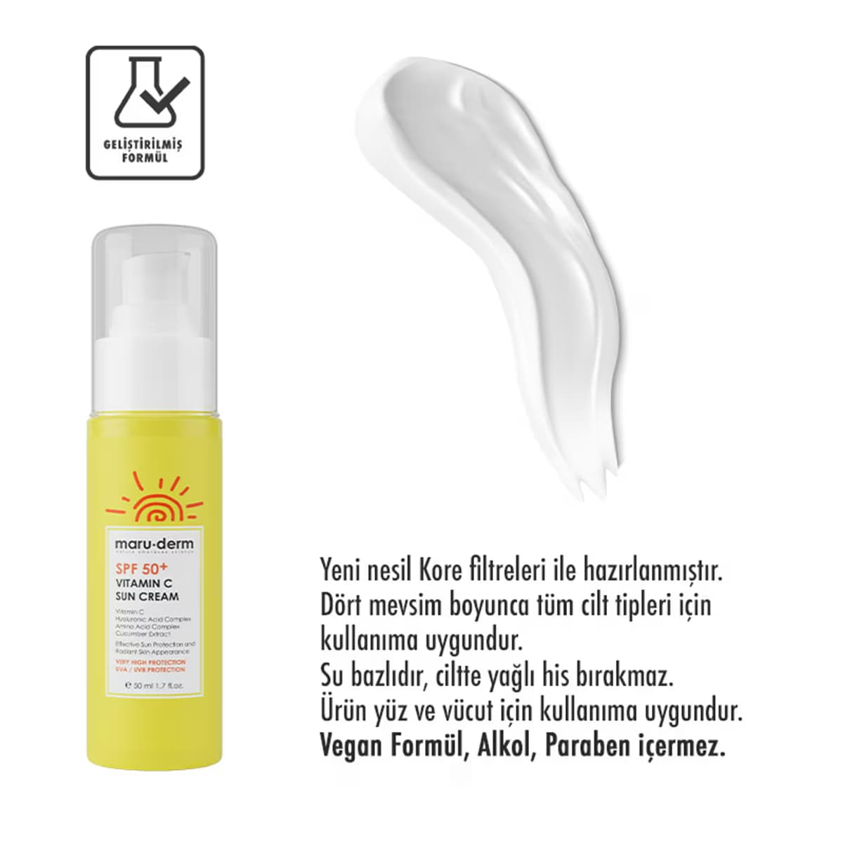 Maruderm C Vitamini Güneş Kremi Spf50+ 50 ml 3