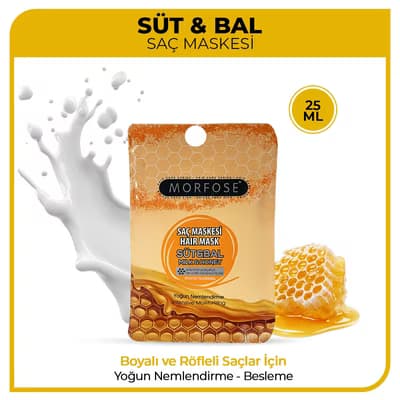 Morfose Saç Maskesi Süt Bal 25 ml