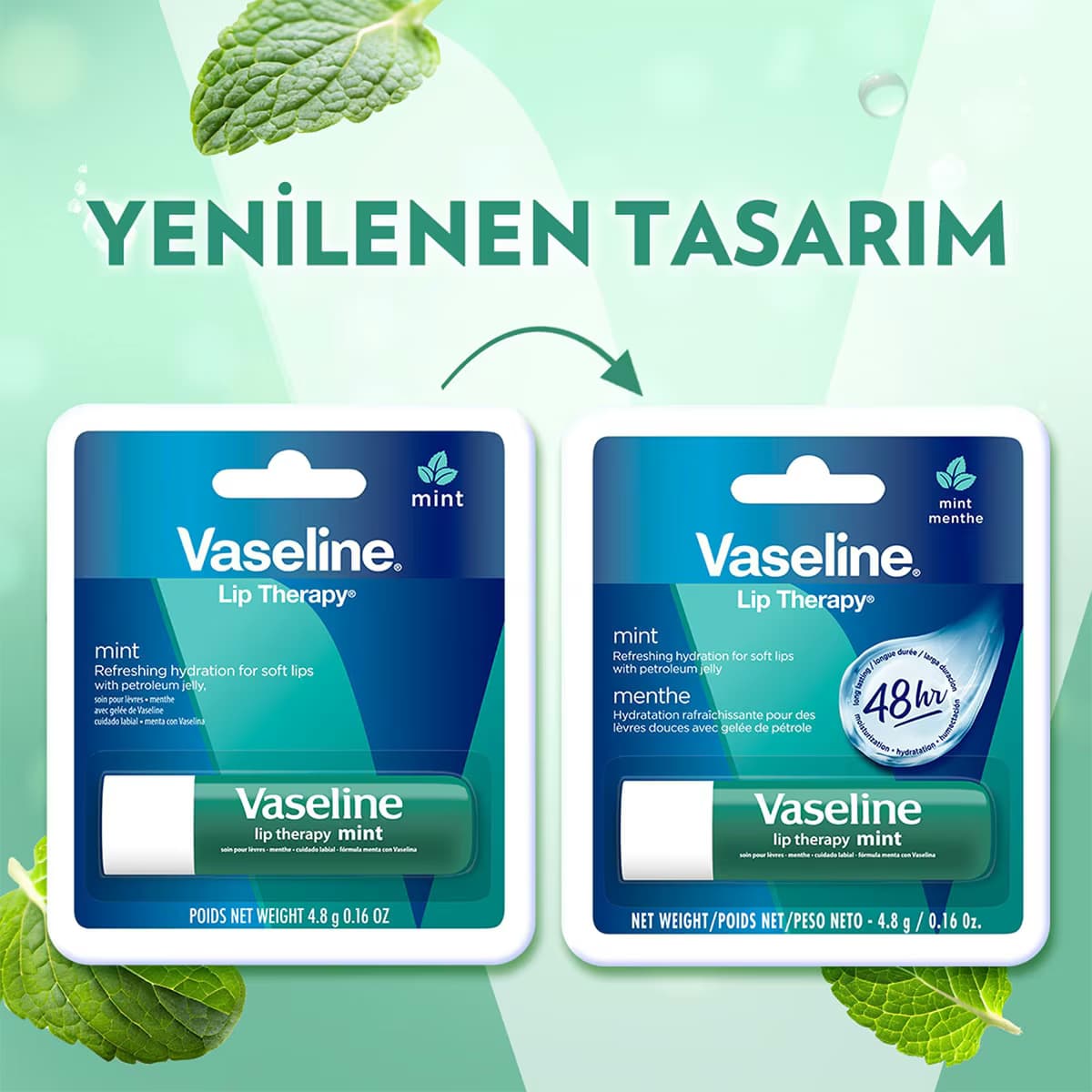 Vaseline Lipstick Mint Etkili 4.8 g 5