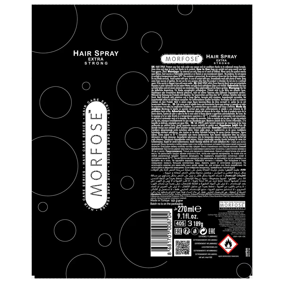Morfose Extra Strong Saç Spreyi 270 ml 3