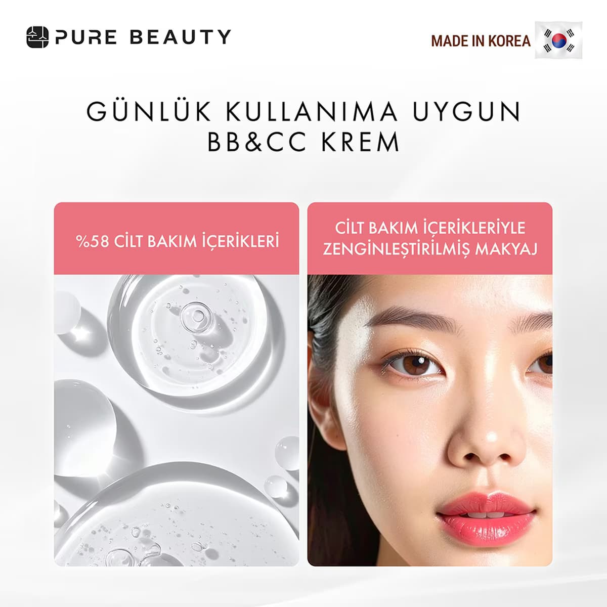 Pure Beauty BB Krem SPF50 PA++++ Natural 30 ml 5