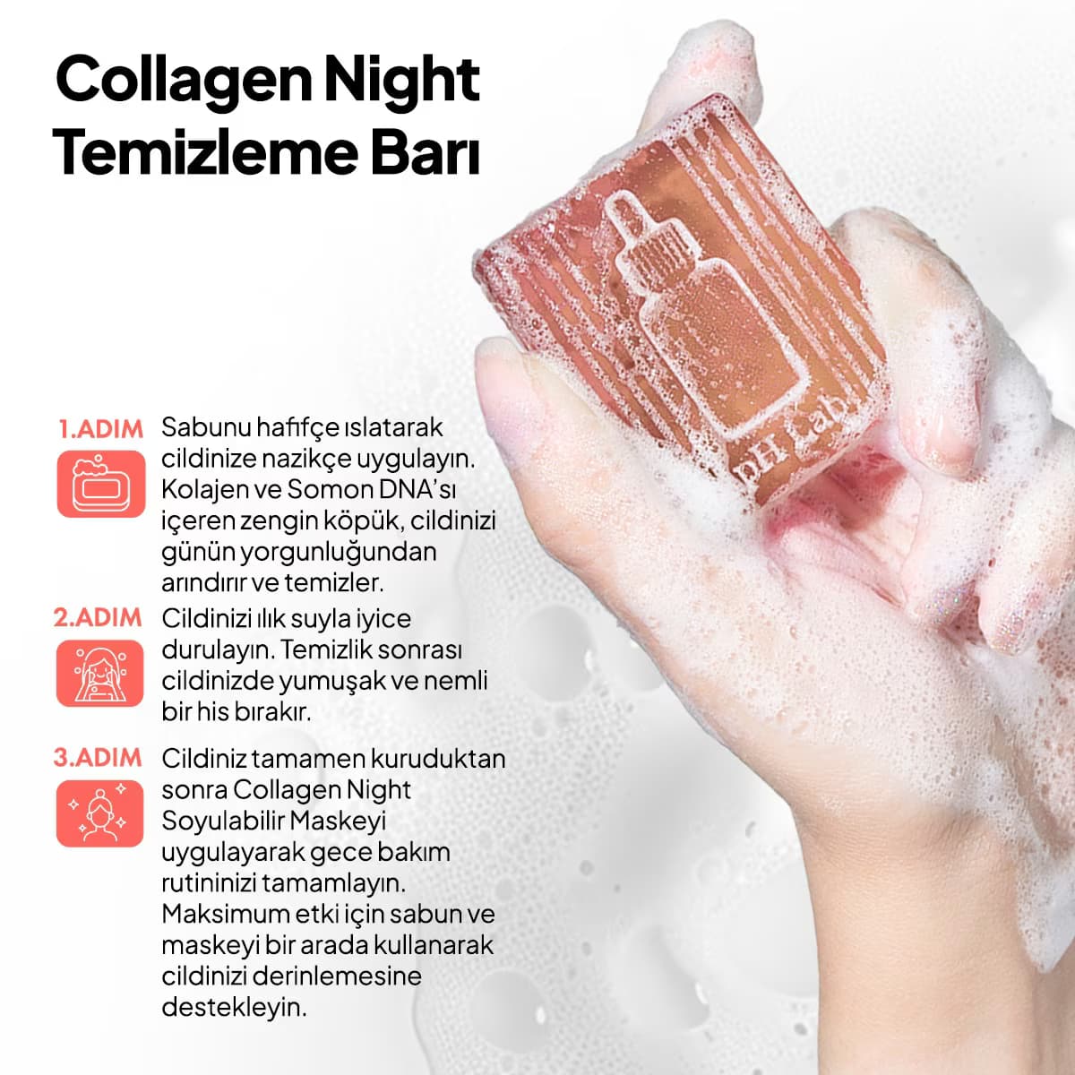 Ph Lab Collagen Night Temizleme Bar 50 ml 4
