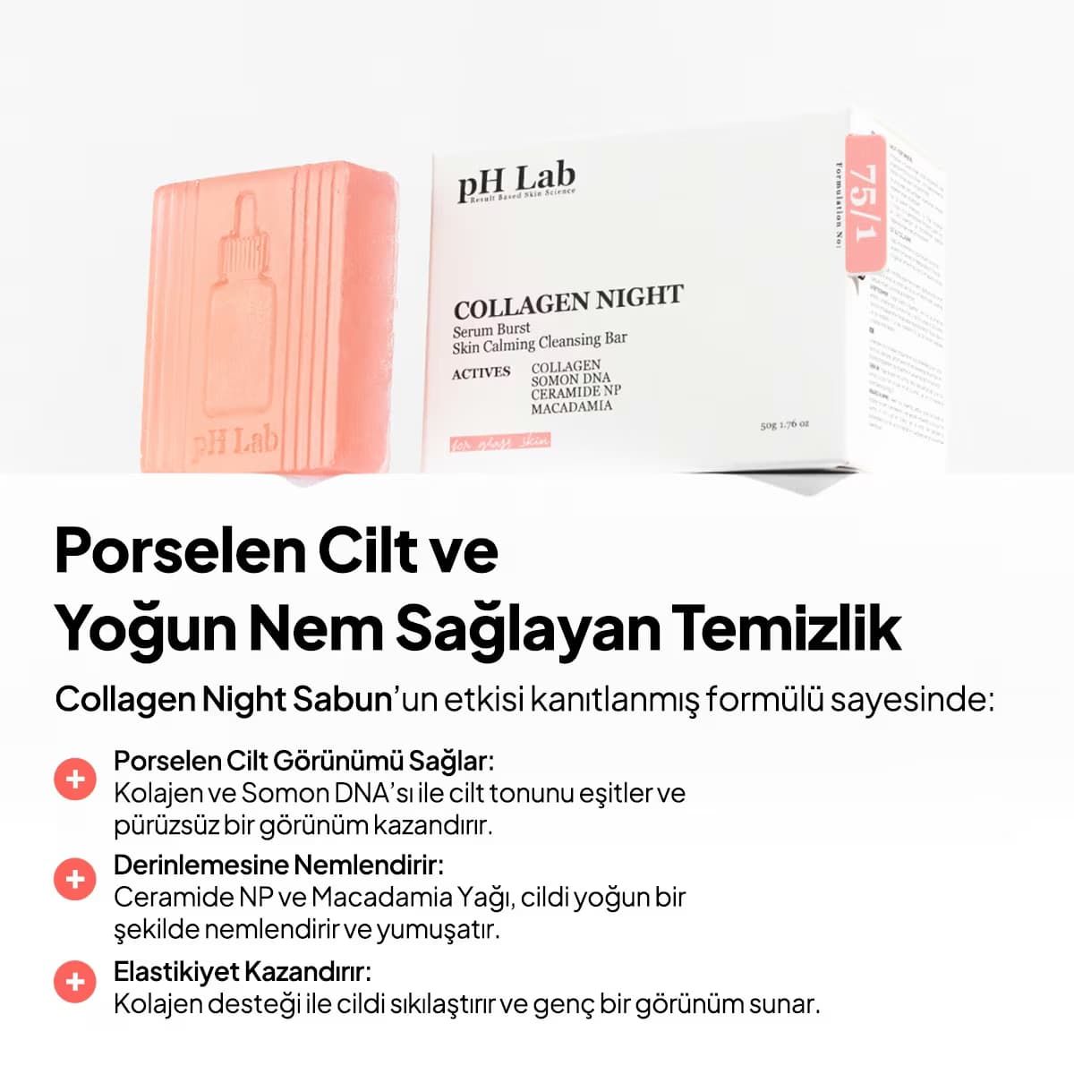 Ph Lab Collagen Night Temizleme Bar 50 ml 5