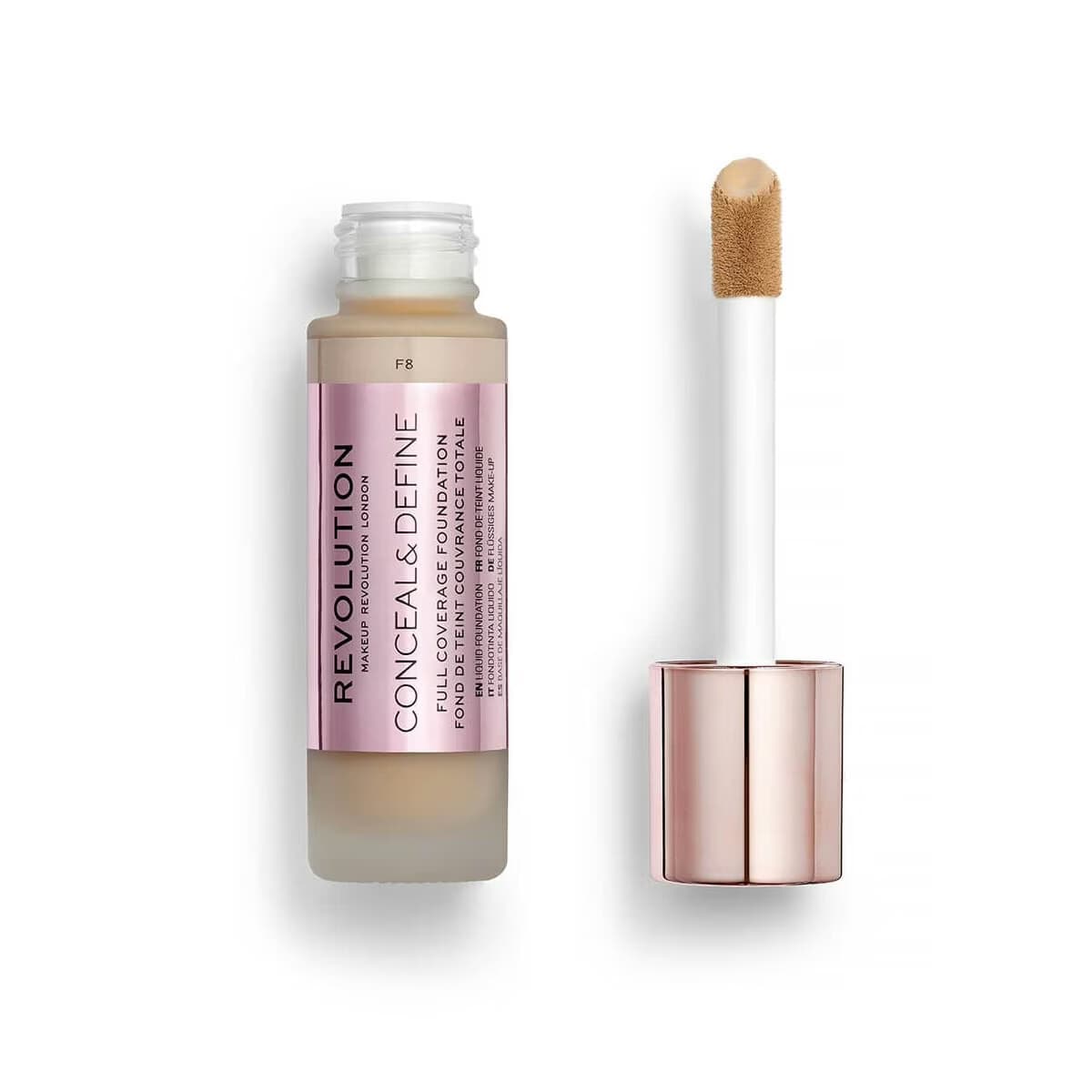 Revolution Conceal & Define Fondöten F8 4