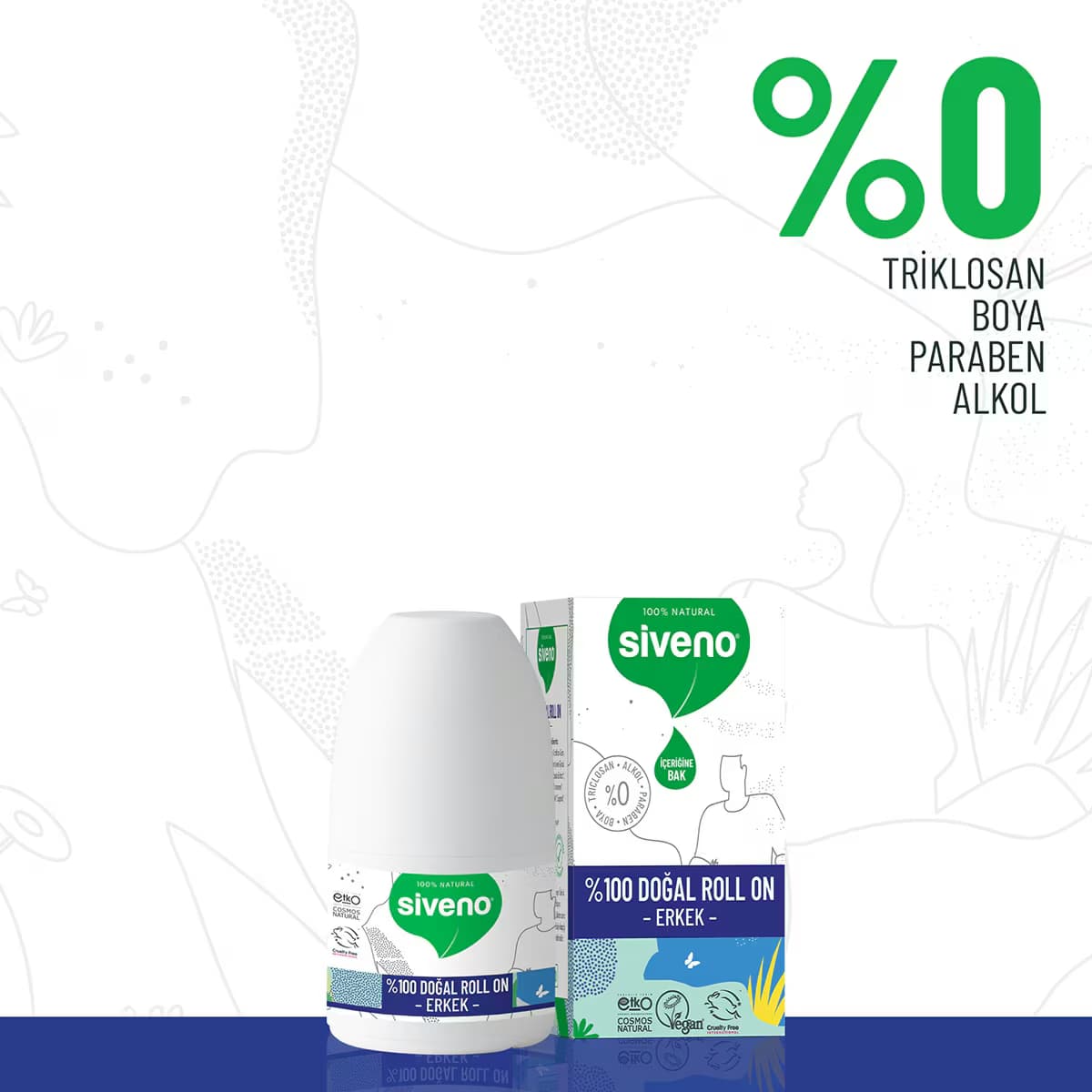 Siveno Doğal Roll On Erkek 50 ml 5