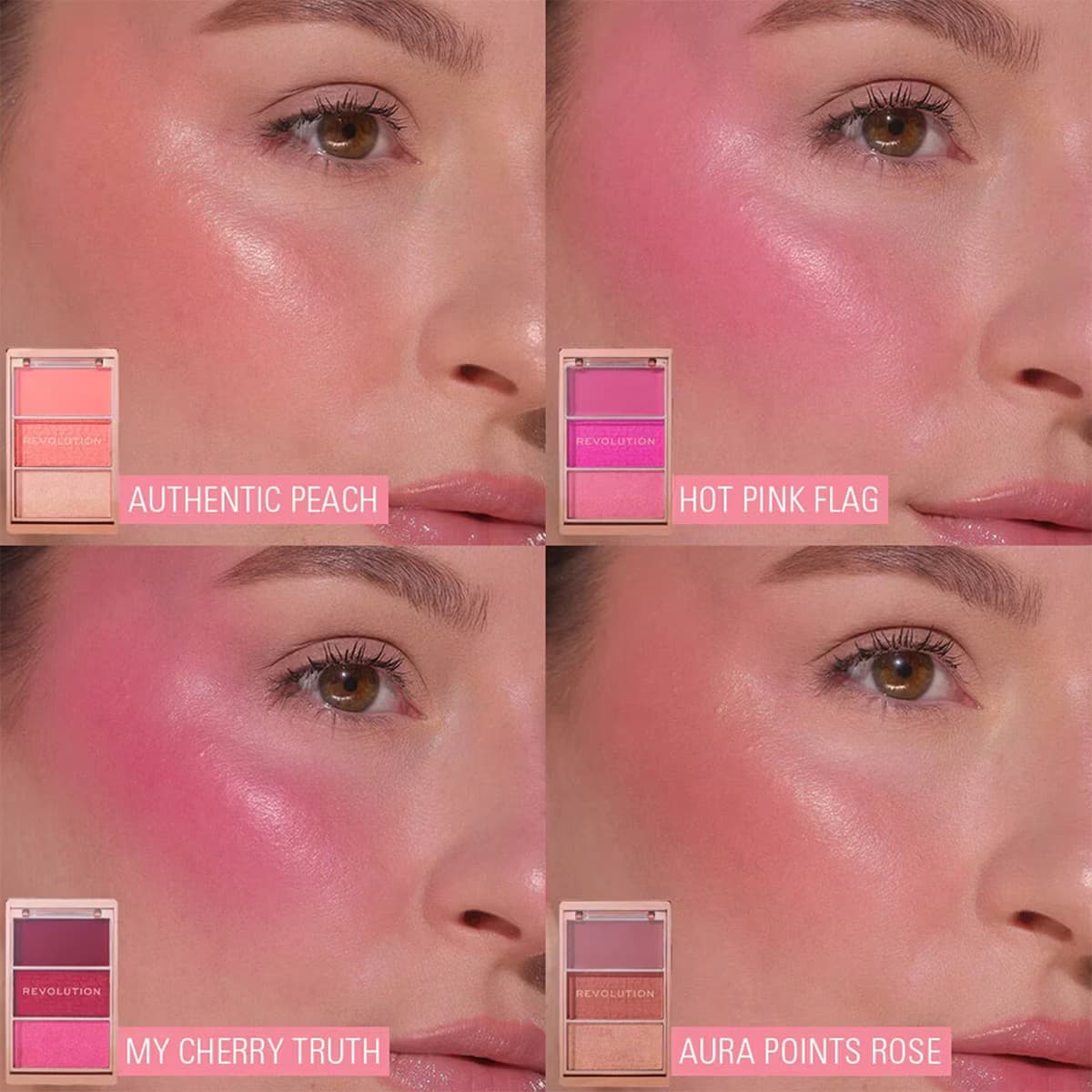 Revolution Icon Hot Pink Flag Allık Paleti 4