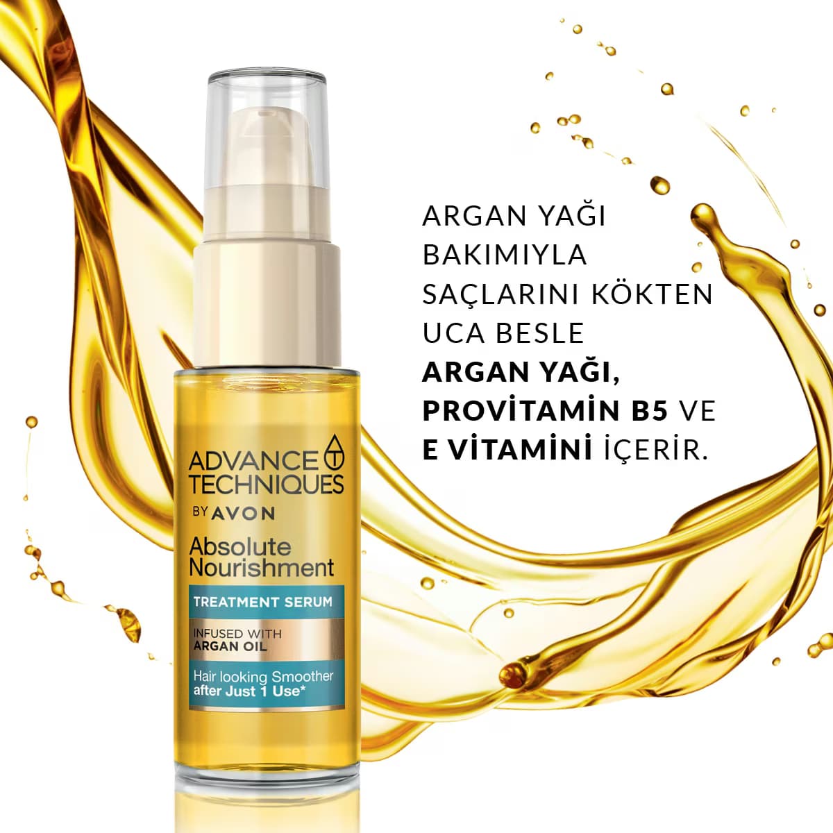 Avon Argan Yağı  Besleyici Saç Serumu 30 ml 2