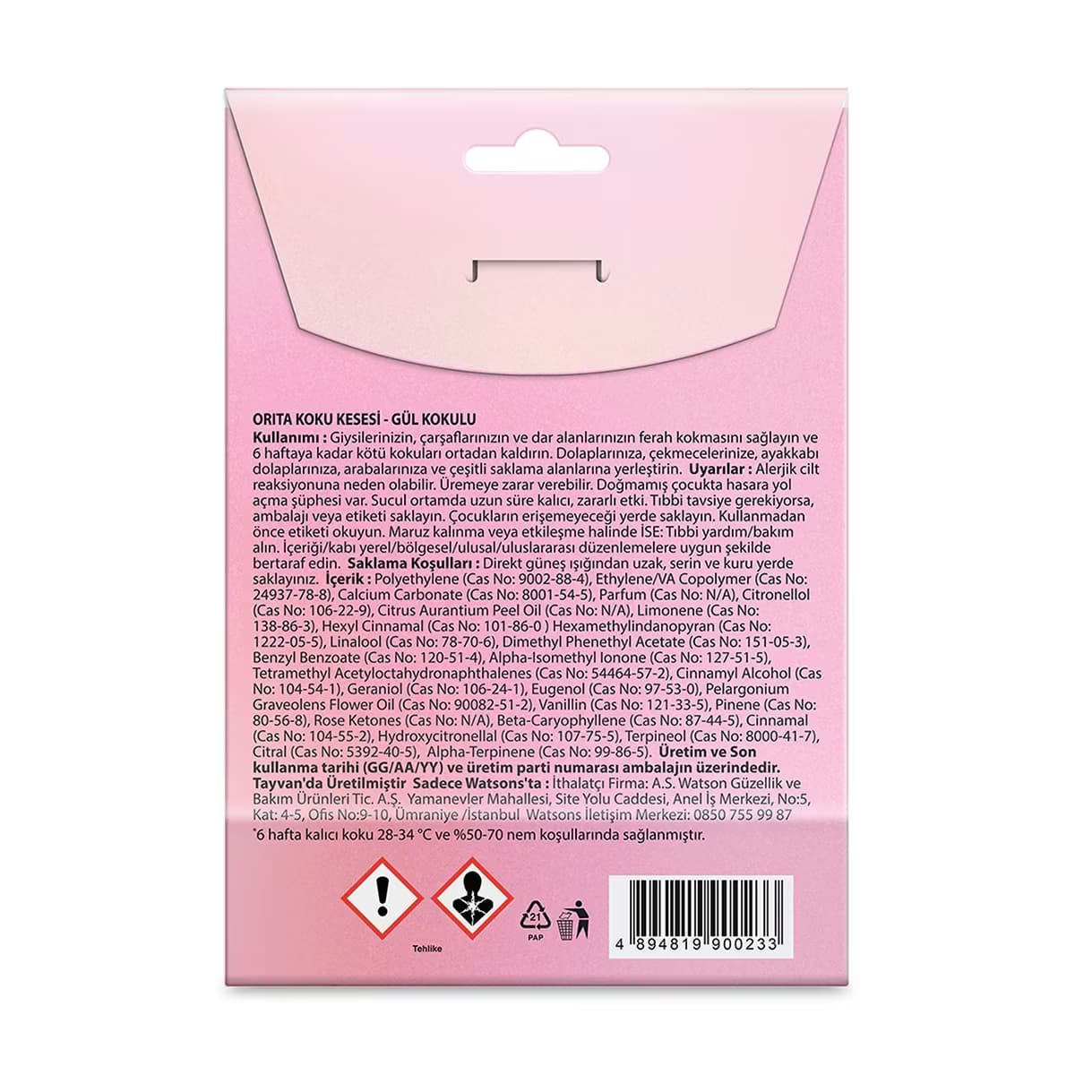 Orita Kıyafet Dolap Kokusu Rose 10 g x3 2