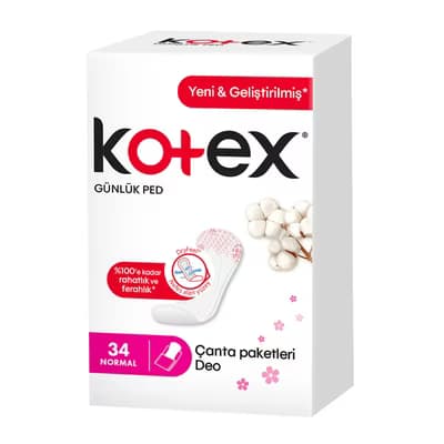 Kotex Normal Günlük Ped 34 Adet